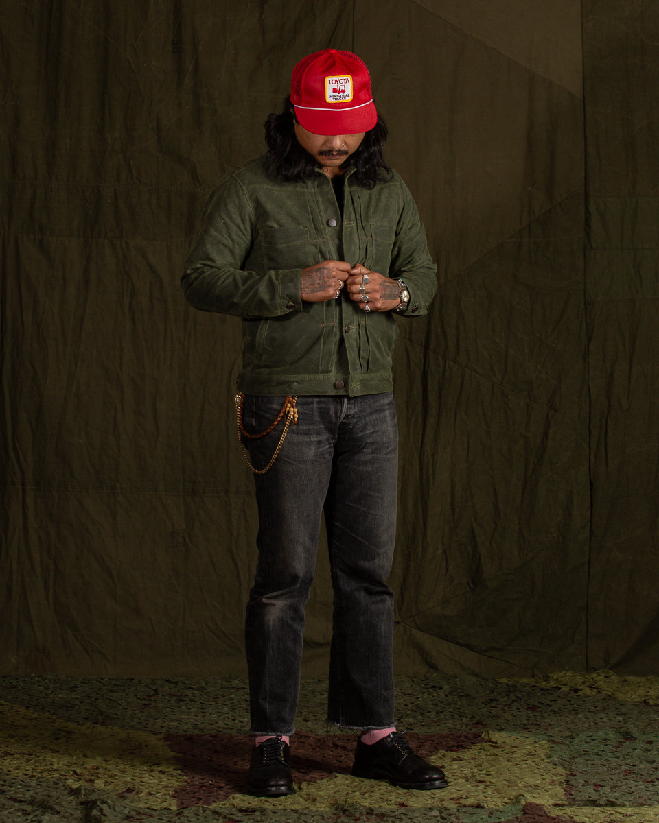 Freenote RJ-1 Jacket - Olive Waxed Canvas - Standard & Strange