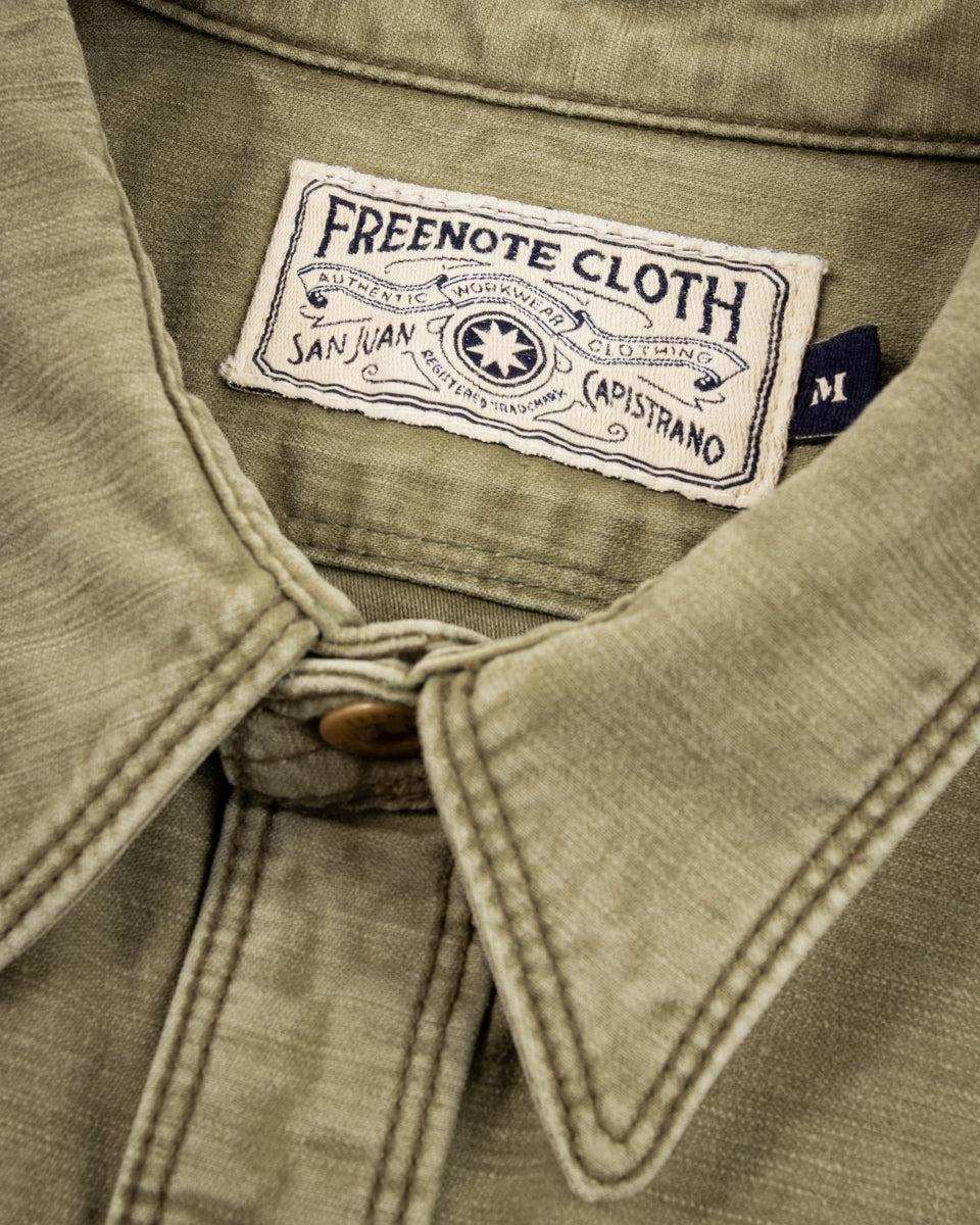 Freenote Utility Shirt - Light Olive – Standard & Strange