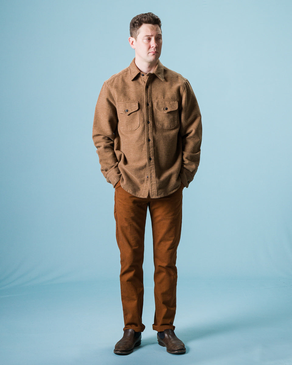 Freenote Wells Workshirt - Brushed Corduroy Tan – Standard & Strange