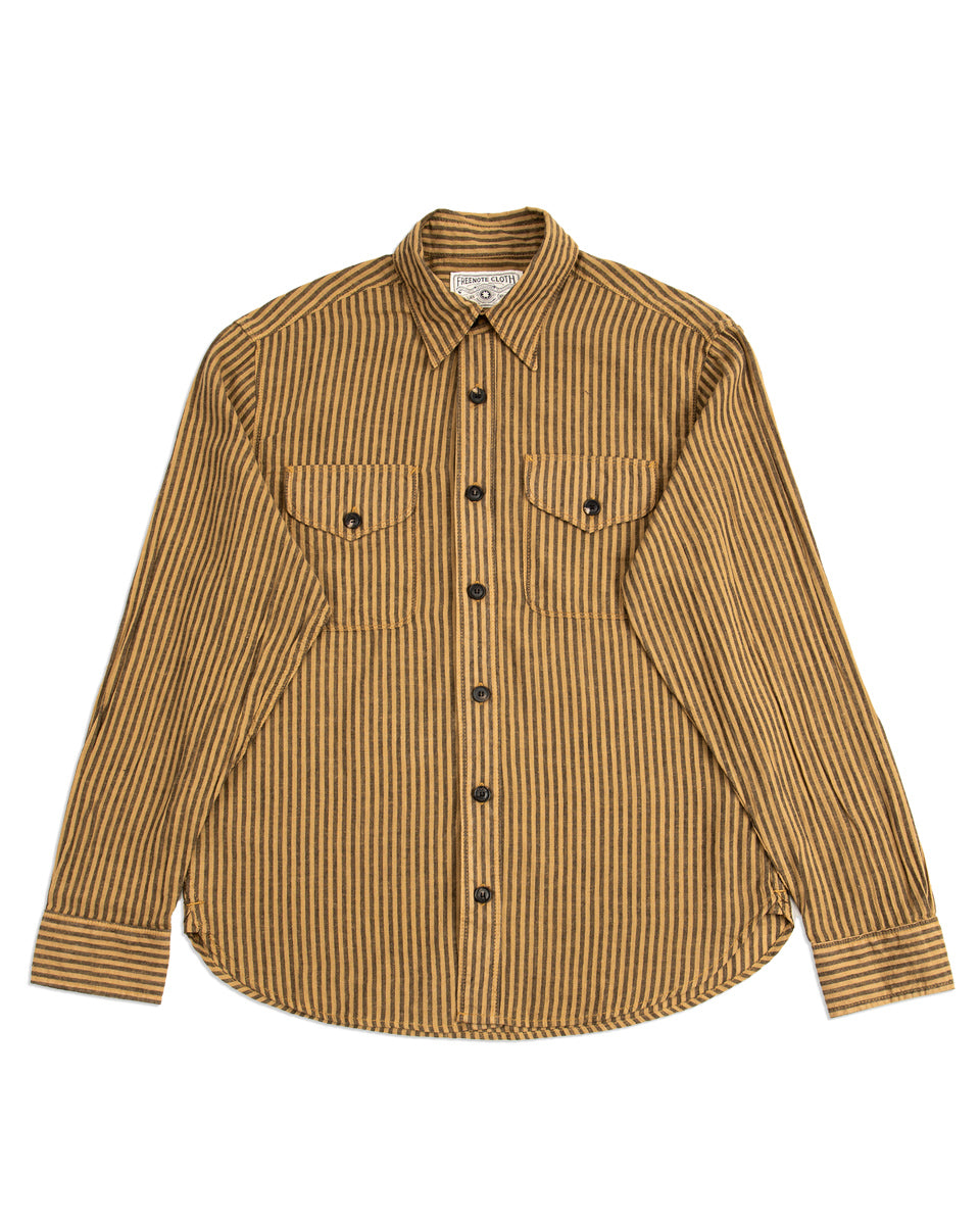 Freenote Wells Workshirt - Gold Stripe - Standard & Strange