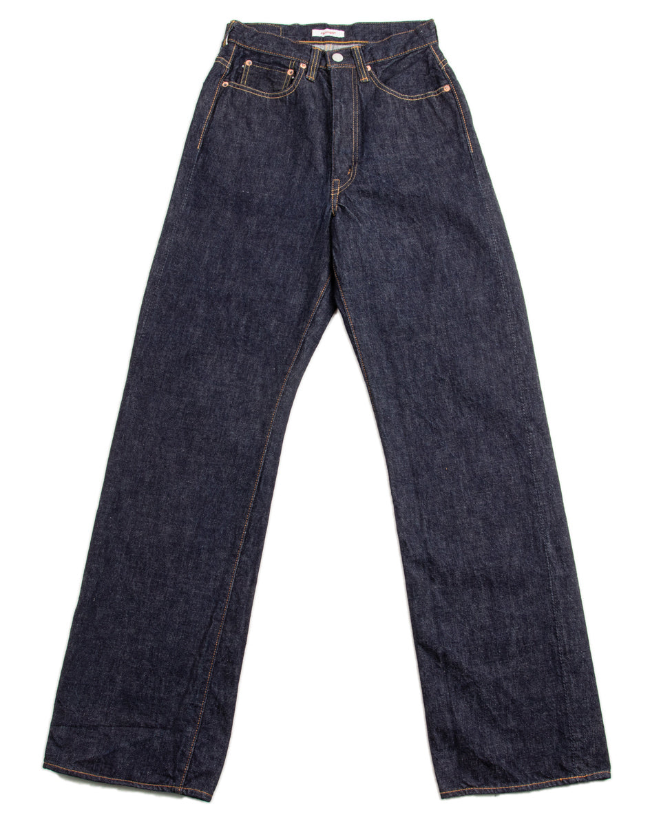Fullcount 0107-21 - Womens' Wide Straight "Monroe" - One Wash Denim - Standard & Strange