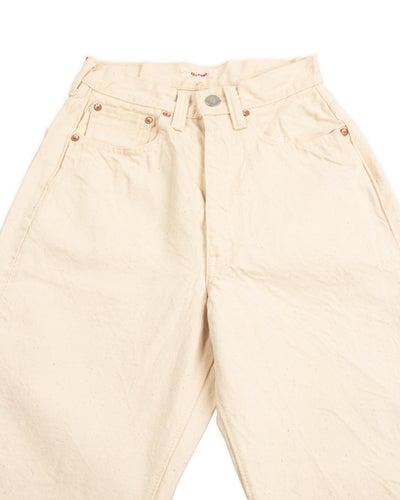 Fullcount 0107EC - Womens' Wide Straight "Monroe" - Ecru Denim - Standard & Strange