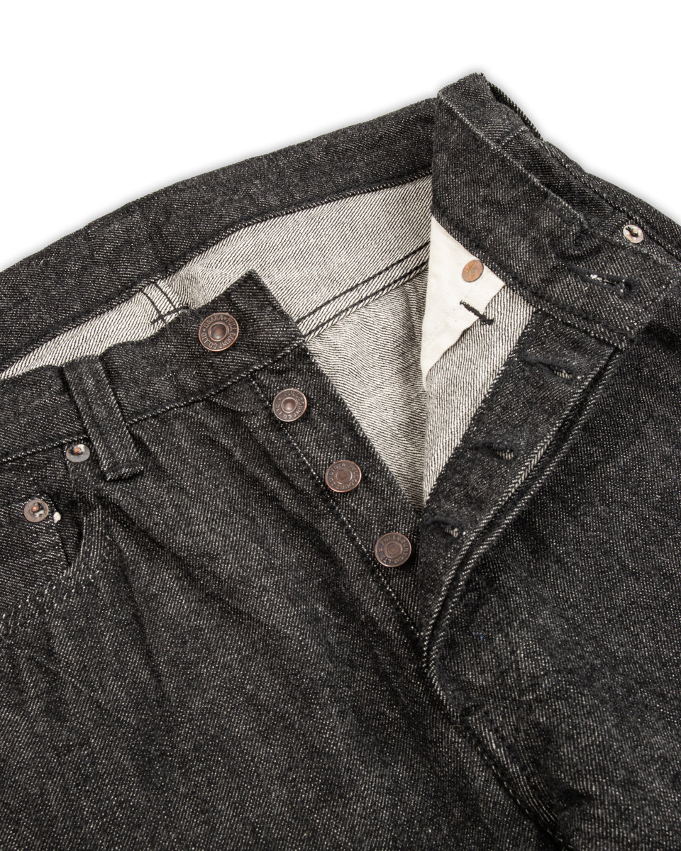 Fullcount 1101BK - Straight Selvedge Denim - Black - Standard & Strange