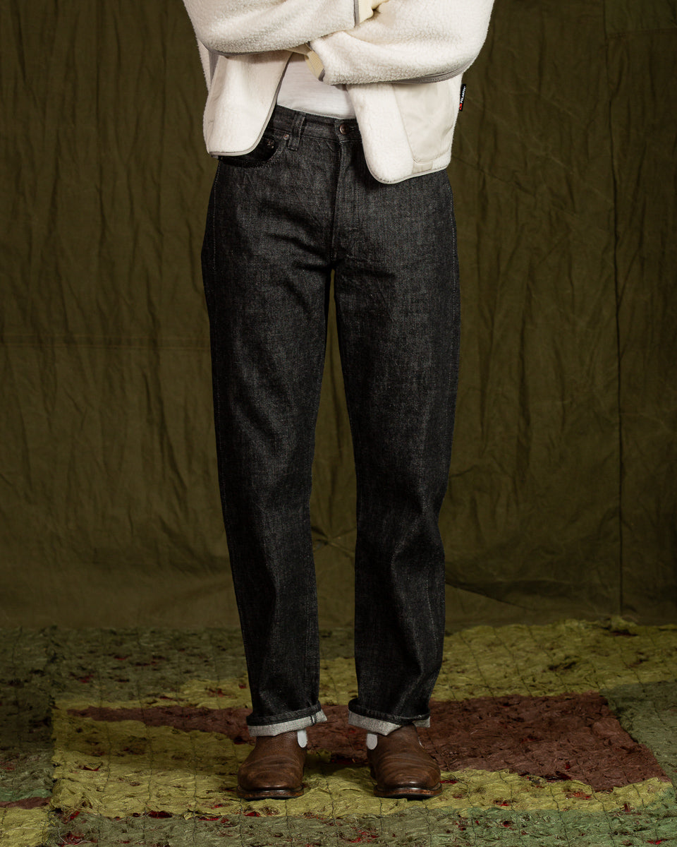Fullcount 1101BK - Straight Selvedge Denim - Black