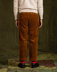 Fullcount Super Fine Corduroy Farmers Trousers - Brown - Standard & Strange