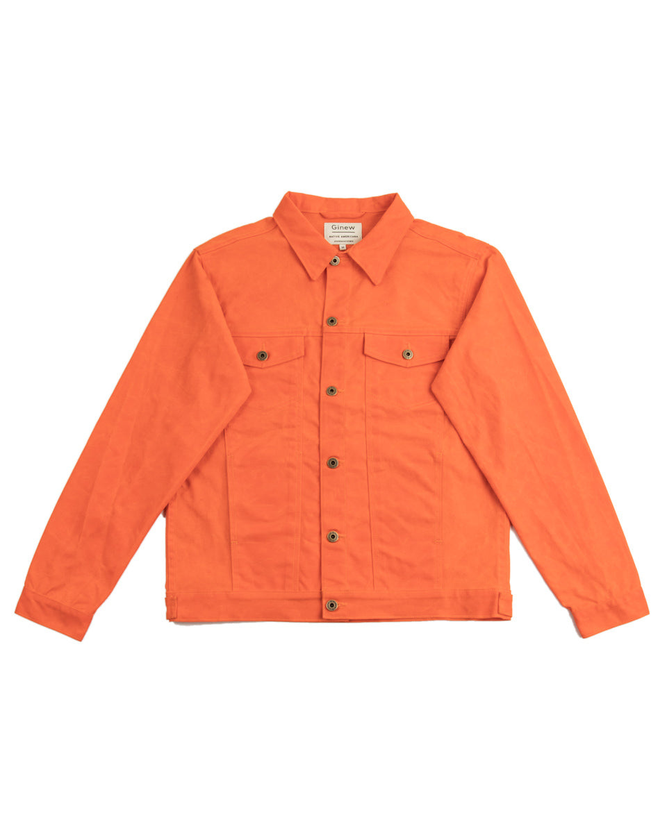 Ginew Wax Rider Coat - Orange - Standard & Strange