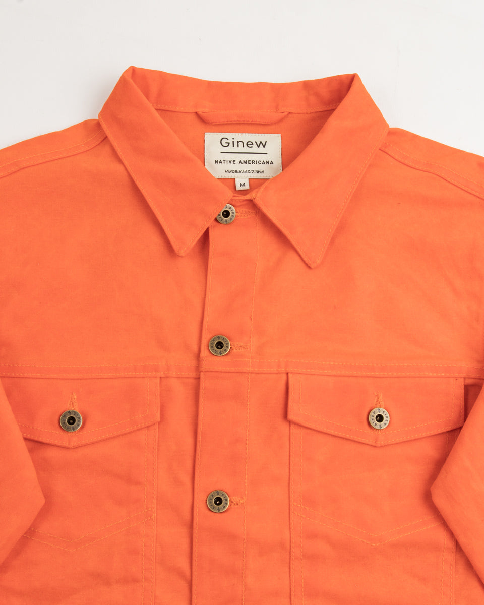 Wax Rider Coat - Orange