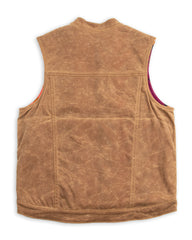 Ginew Wax Vest - Brown / Gently Strikes Lining - Standard & Strange