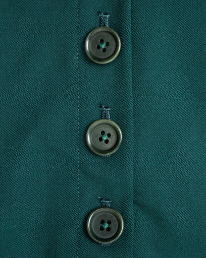 Gorsch Bauerin Tuck Flared Skirt - Deep Green - Standard & Strange