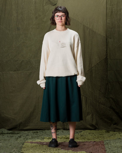 Gorsch Bauerin Tuck Flared Skirt - Deep Green - Standard & Strange