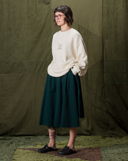 Gorsch Bauerin Tuck Flared Skirt - Deep Green - Standard & Strange