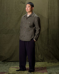 Mottled Melton Jacket - Olive