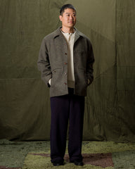 Mottled Melton Jacket - Olive