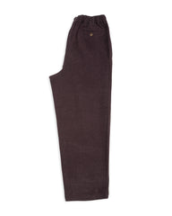 Gorsch One Size Velvet Yarn Easy Trousers - Brown Wool Rayon - Standard & Strange