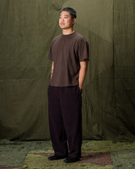 Gorsch One Size Velvet Yarn Easy Trousers - Brown Wool Rayon - Standard & Strange