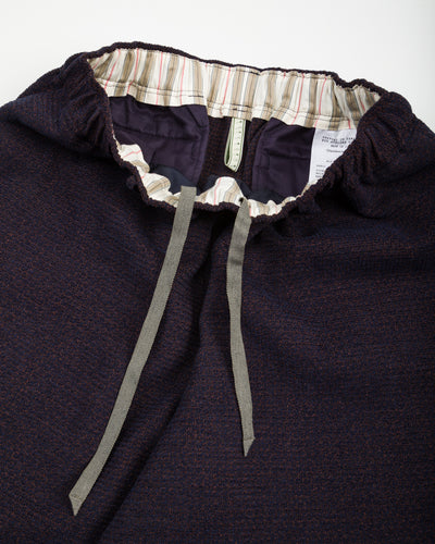 Gorsch One Size Velvet Yarn Easy Trousers - Navy Wool Rayon - Standard & Strange