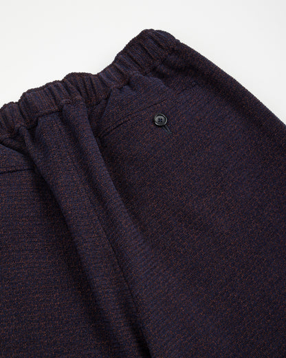 Gorsch One Size Velvet Yarn Easy Trousers - Navy Wool Rayon - Standard & Strange