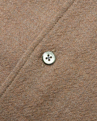 Slip On Bumpy Wool Shirt  - Chestnut Brown