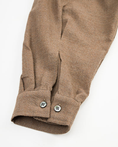 Gorsch Slip On Bumpy Wool Shirt - Chestnut Brown - Standard & Strange