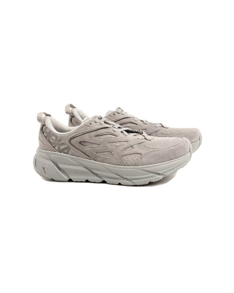 Hoka Clifton L Suede - Limestone/Limestone - Standard & Strange