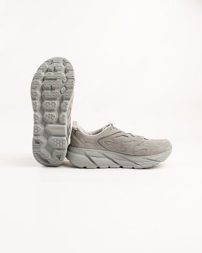Hoka Clifton L Suede - Limestone/Limestone - Standard & Strange