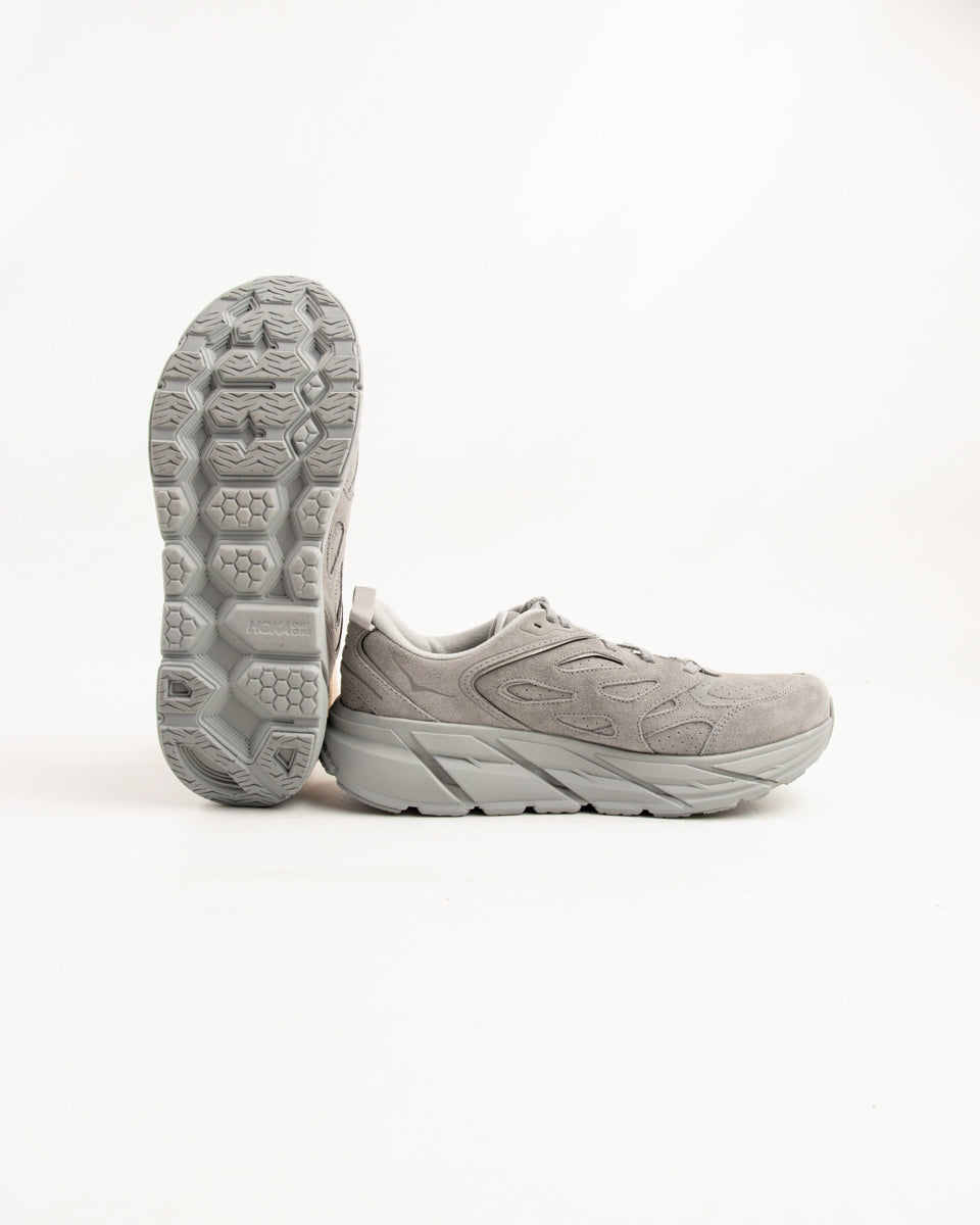 Hoka Clifton L Suede - Limestone/Limestone - Standard & Strange