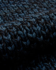 Indi + Ash Andes Hand Knit Cardigan - Plant Indigo/Black Alpaca/Cotton - Standard & Strange