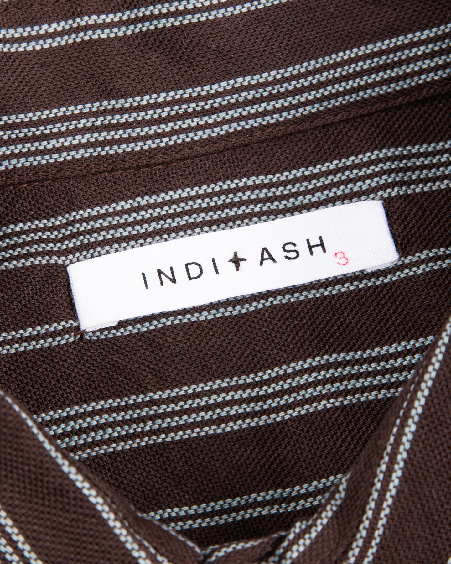 Brook L/S Shirt - Handwoven Plum/Indigo Kala Cotton Variegated Stripe