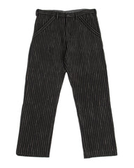 Indi + Ash Isaac Pant - Handwoven Iron/Acacia Canvas Ticking Stripe - Standard & Strange