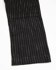 Indi + Ash Isaac Pant - Handwoven Iron/Acacia Canvas Ticking Stripe - Standard & Strange