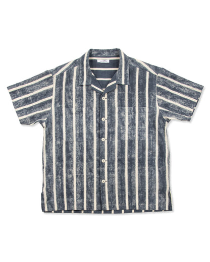 Indi + Ash Lake Camp Shirt Jac - Reversible Indigo Bold Stripe - Standard & Strange