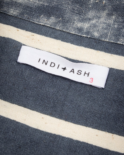 Indi + Ash Lake Camp Shirt Jac - Reversible Indigo Bold Stripe - Standard & Strange