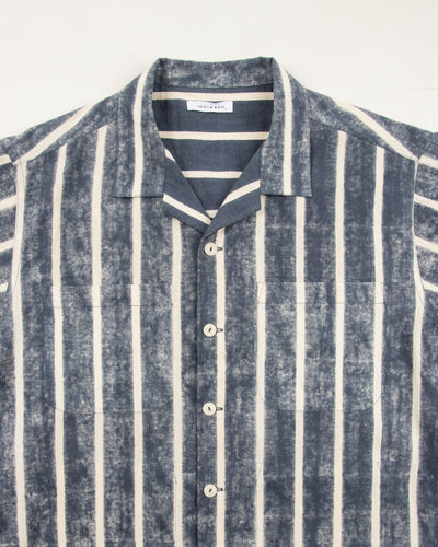 Indi + Ash Lake Camp Shirt Jac - Reversible Indigo Bold Stripe - Standard & Strange
