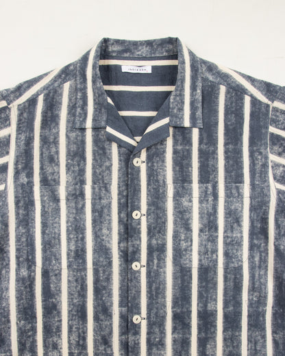 Indi + Ash Lake Camp Shirt Jac - Reversible Indigo Bold Stripe - Standard & Strange