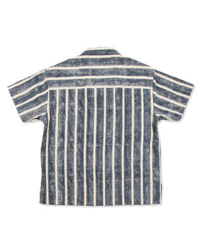Indi + Ash Lake Camp Shirt Jac - Reversible Indigo Bold Stripe - Standard & Strange