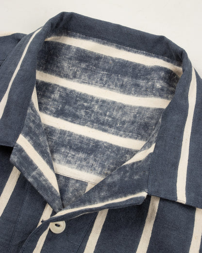 Indi + Ash Lake Camp Shirt Jac - Reversible Indigo Bold Stripe - Standard & Strange