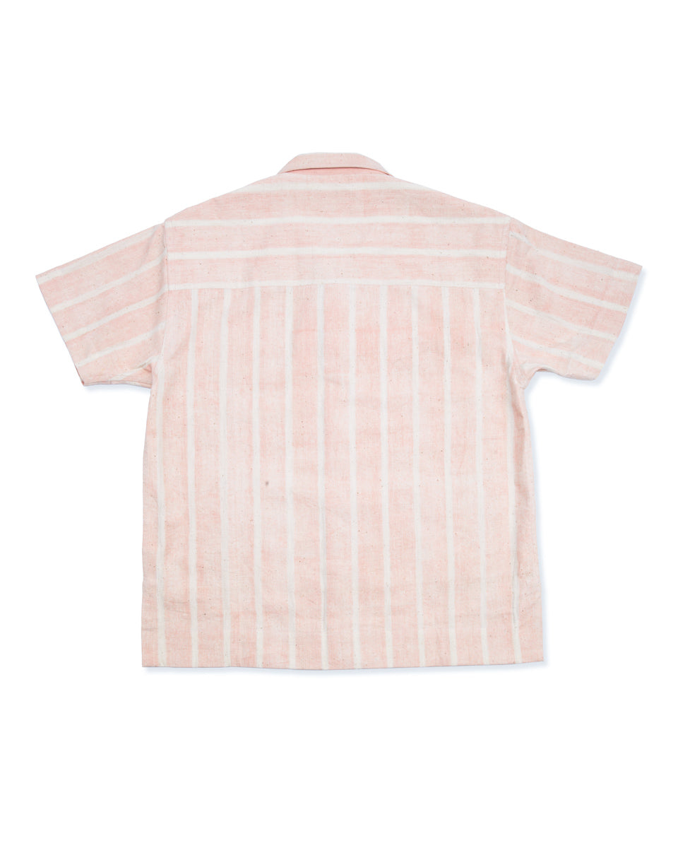Indi + Ash Lake Camp Shirt Jac - Reversible Sappanwood Pink Bold Stripe - Standard & Strange