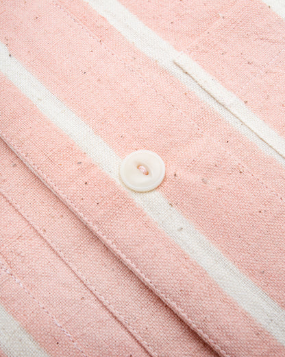Indi + Ash Lake Camp Shirt Jac - Reversible Sappanwood Pink Bold Stripe - Standard & Strange