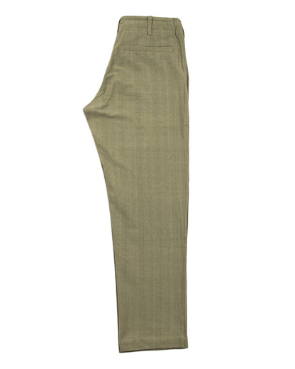 Indi + Ash Obelisk Pant - OD Green Handwoven Canvas - Standard & Strange