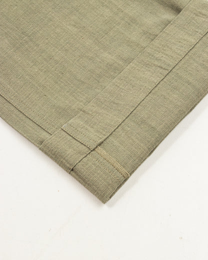 Indi + Ash Obelisk Pant - OD Green Handwoven Canvas - Standard & Strange