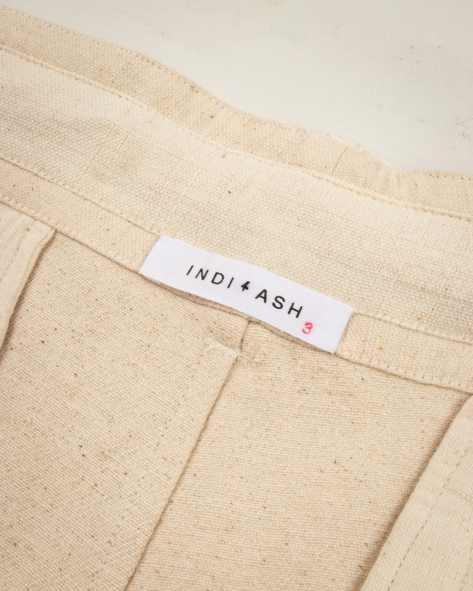 Indi + Ash Obelisk Short - Natural Handwoven Denim - Standard & Strange