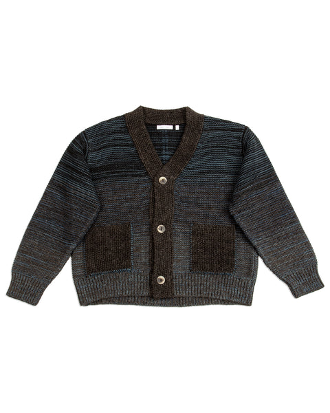 Indi + Ash Ren Cardigan - Undyed Black Alpaca/Dark Indigo - Standard & Strange