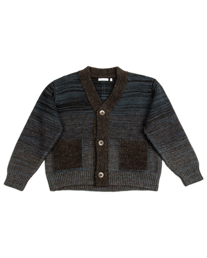 Indi + Ash Ren Cardigan - Undyed Black Alpaca/Dark Indigo - Standard & Strange