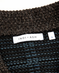 Indi + Ash Ren Cardigan - Undyed Black Alpaca/Dark Indigo - Standard & Strange