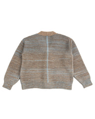 Indi + Ash Ren Cardigan - Undyed Brown Alpaca/Medium Indigo - Standard & Strange