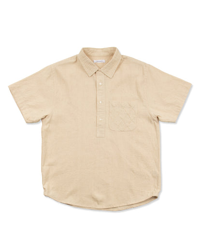 Indi + Ash SS Cedar Shirt - Handwoven Kala Cotton Natural - Standard & Strange