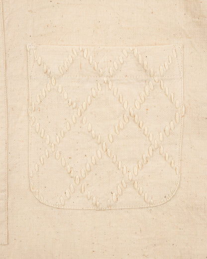 Indi + Ash SS Cedar Shirt - Handwoven Kala Cotton Natural - Standard & Strange