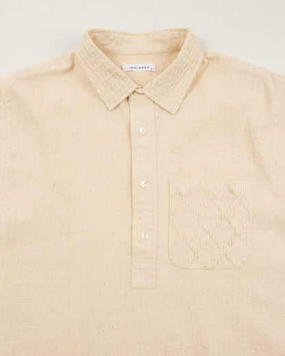 Indi + Ash SS Cedar Shirt - Handwoven Kala Cotton Natural - Standard & Strange
