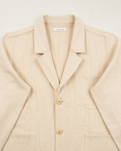 Indi + Ash Study Jacket - Natural Handwoven Denim - Standard & Strange