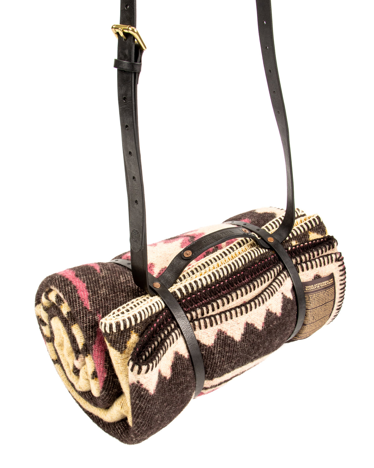 Indigofera Blanket Carrier - Black with Brass - Standard & Strange